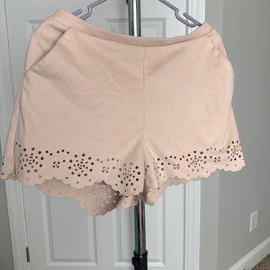 Lauren Conrad beige dressy shorts with details